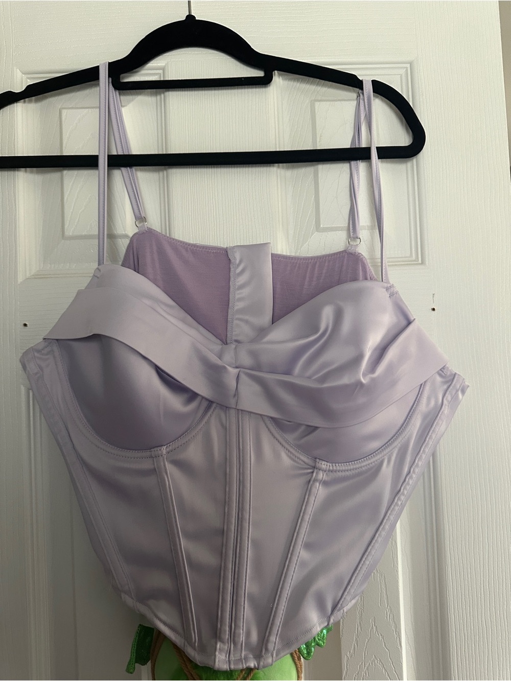 Lavender Satin Corset Top - Women Intimates & Sleepwear